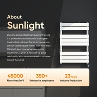 SUN-D5-BB disikat kuningan baja ringan Radiator handuk rel Radiator desainer untuk penggunaan ruangan