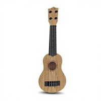 Children Professional Acoustic Musical Instruments Bulk Natural Wood Round-hole Wood-grain Ukulele for Kids and Beginner
