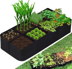 Sacs de culture en tissu non tissé pour légumes et fleurs, jardinières surélevées durables et pliables pour l'extérieur avec poignées, capacité de 10 gallons - Product Image 1