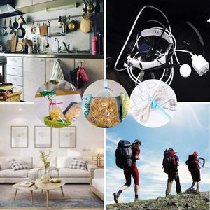 Fascette colorate in Silicone fascette fermacavi fascette riutilizzabili con cerniera regolabile Clip di tenuta fascette per tutti gli usi - Product Image 2