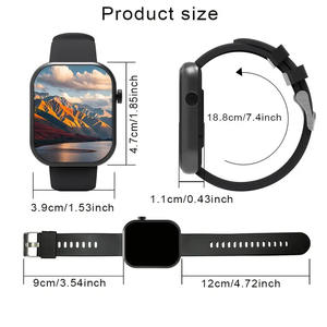Nouvelle montre connectée magnétique en silicone X12 Square TFT 1,83 pouce, étanche IP68, suivi d'activité sportive, mesure de la pression artérielle, multifonctionnelle - Product Image 4