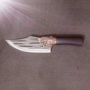 Longquan boning knife, round-tipped knife, sharp fish-killing knife, chef's knife, pig-slaughtering knife, <b>dicing</b> knife, - Product Image 3
