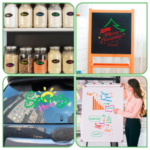 ホワイトボードに描画するための8色液体チョークマーカーウェット消去マーカーペン革車木製金属ガラス - Product Image 5