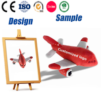 Jouets en peluche personnalisés brodés en forme d'avion, de taxi ou de voiture, anti-stress, cadeau, poupée en peluche rembourrée de coton PP
