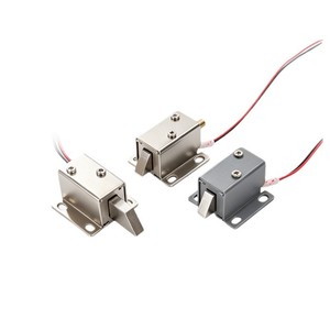 Serrure électromagnétique miniature Shuoming Push Pull Sm0627 1 pour distributeurs automatiques, casiers et armoires de livraison express - Product Image 1