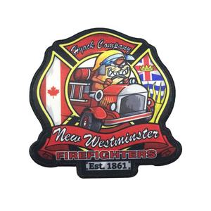 Écusson personnalisé sublimé pour pompiers, à coller au fer, auto-adhésif, avec boucle et crochet, pour le service d'incendie. Uniforme - Product Image 2