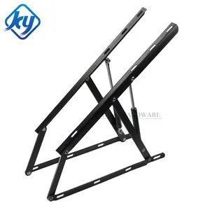 Metal Storage Sofa Bed Hinge Gas Spring Murphy Lift Up Bed Mechanism With Cylinder