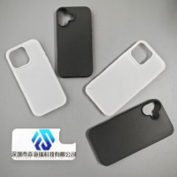 Étui souple blanc mat de 1,5 mm, étui de téléphone portable personnalisé de luxe, étui personnalisé vierge, signalisation personnalisée en TPU pour iPhone 17 16 15 14 13 12 11 Pro Max