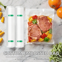 Sacs sous vide en plastique gaufré jetables pour le stockage des aliments