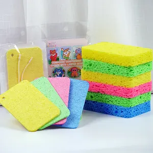 Hot Sale Eco-friendly Dish Washing Sponge Compressed Cellulose Sponge Environmentally Friendly Wood Pulp Cellulose Sponge
