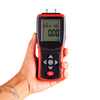 Digital Portable Handheld Manometer Air/Gas Pressure Gauge Meter +/-2PSI 11 Units Backlight 0.3% Accuracy 0.5s Response Time