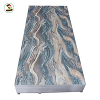 1220*2440*3mm feuille de panneau mural en PVC étanche porte de salle de bain imprimé UV brillant rigide 6mm lime en plastique laminé coupe personnalisée