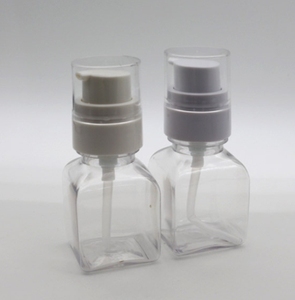 2024 personnalisable 50ml PET Transparent carré Essence lait plastique liquide fond de teint bouteille avec compte-gouttes étanchéité Logo impression - Product Image 1