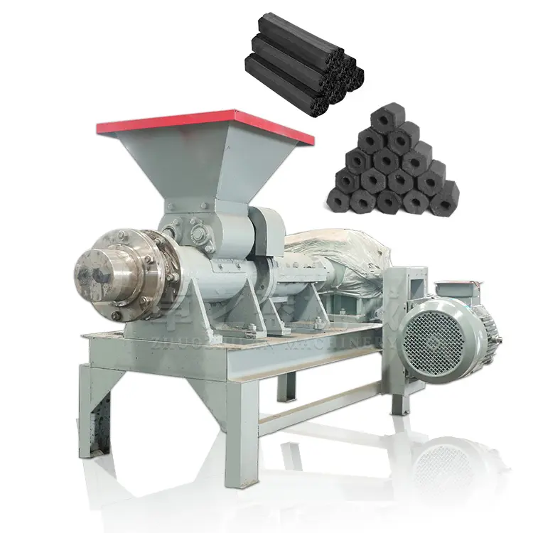 Brandbare Bruinkool Klei Residu Extruder Kippenmest Briket Machine Voor Tegel Industrie Briqueteadora Aserrin Uit China