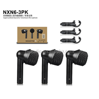Ensemble de microphones de batterie dynamiques NXN6-3PK, trois pièces, capteur supercardioïde pour caisse claire, tom et percussions, sonorisation en direct sur scène, spectacle