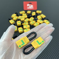 Lot de 10 connecteurs AMASS femelles XT90 anti-étincelles RJX avec boucle de connexion, test de batterie en court-circuit, fil 10AWG