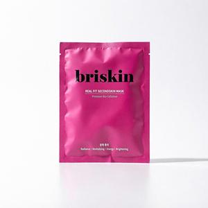 Mascarilla Facial Briskin Real Fit Second Skin, Bio Celulosa Premium, Iluminadora, Para Todo Tipo de Piel - Product Image 1