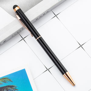 Stylo à bille personnalisé avec logo métallique pour écran tactile, recharge Parker et encre bleue/noire - Cadeau haut de gamme - Product Image 5