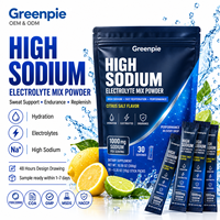 Greenpie OEM Private Label Electrolyte Powder Stick Pack Zero Sugar Daily Hydration High Sodium Electrolyte Powder