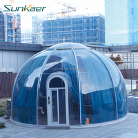 Dôme bulle géodésique préfabriqué PC Tent Full House, grande taille, installation facile, design moderne, chambre ciel étoilé pour hôtel/villa
