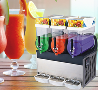 Machine à slushie à usage commercial, 3 bols, machine à slushie 45L 110V 60HZ, machine à slushie en granit italien