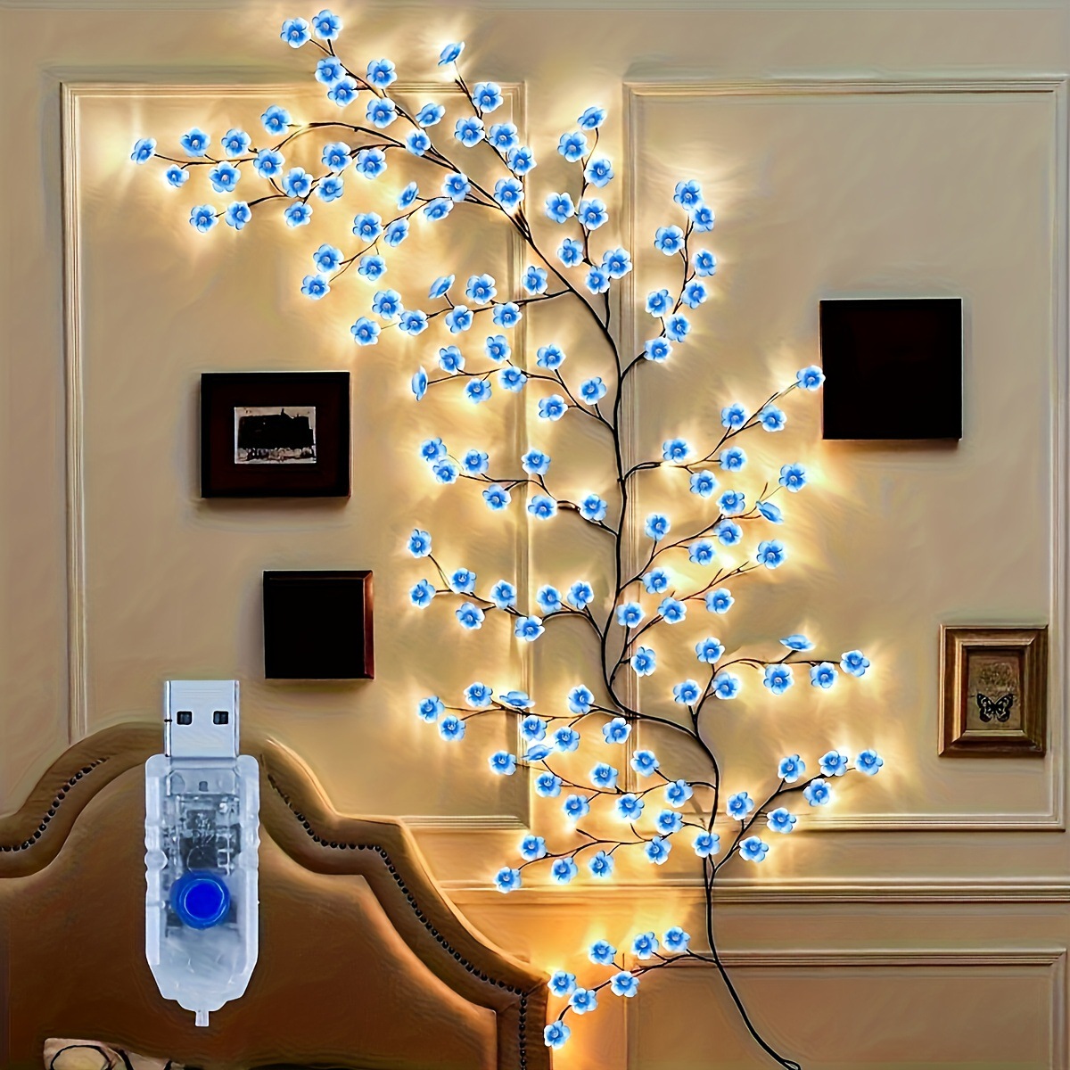 Fleur de cerisier bleue
