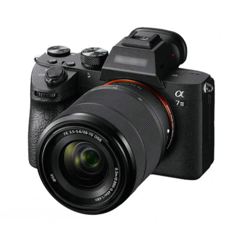 충전기 배터리가 장착된 28-70 렌즈 4k HD 전문 마이크로 카메라가 장착된 고품질 오리지널 중고 브랜드 A7 III.