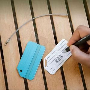 ป้ายติดกระเป๋าเดินทางโลหะอะลูมิเนียมสำหรับเครื่องบิน  ลดราคาพิเศษ สั่งทำโลโก้ได้ - Product Image 4