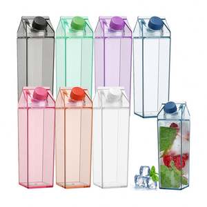 Botella de Bebidas de Plástico de 500 ml a Prueba de Fugas con Tapa de Empuje y Pajita para Fiestas - Apta para Lavavajillas - Product Image 2