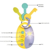 Jouets éducatifs pour la petite enfance, ensemble de jouets musicaux lumineux pour bébés et tout-petits avec sons de voitures réalistes et clés