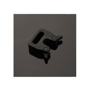 Hebilla de liberación lateral de aleación de zinc negra ajustable para bolsos y accesorios de ropa, hebillas duraderas - Product Image 4