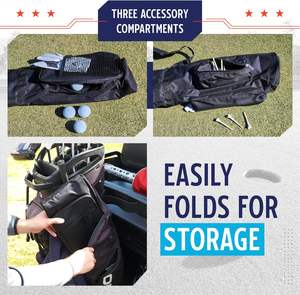 Nouveau sac de transport pour clubs de golf, plusieurs poches et sangle rembourrée confortable, sac de golf pour terrain de pratique en plein air, sac de golf à porter sur le dos - Product Image 2