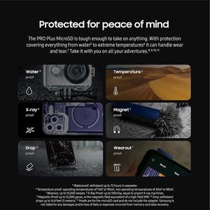 Tarjeta de Memoria MicroSDXC Samsung PRO Ultimate de 256 GB + Adaptador UHS-I 4K UHD 200 MB/s Clase 10 U3V30 A2 16 GB de Plástico - Product Image 6