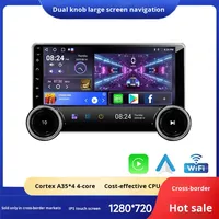 Exclusivité transfrontalière : autoradio Android 10,1 pouces TFT à double bouton, navigation MP5/CarPlay, tableau de bord universel