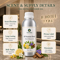 Huile parfumée pour diffuseur d'arômes HVAC d'hôtel, senteurs agrumes et thé vert toutes saisons, huiles parfumées en gros, approvisionnement 1KG