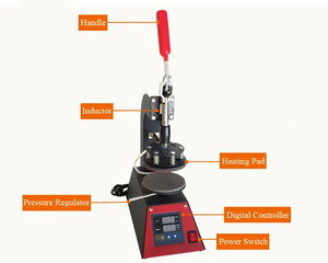 Máquina de Prensa de Calor Semiautomática para Cerámica DigiHeat, Placas para Sublimación y Calor HY-08, Máquinas de Prensa de Calor para Platos de Comida - Product Image 4