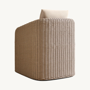 Modern <strong>Rattan</strong> Woven Outdoor <strong>Table</strong> and Chair <strong>Garden</strong> Furniture Waterproof All-weather Courtyard Resort Teak Outdoor Dining Set - Product Image 4