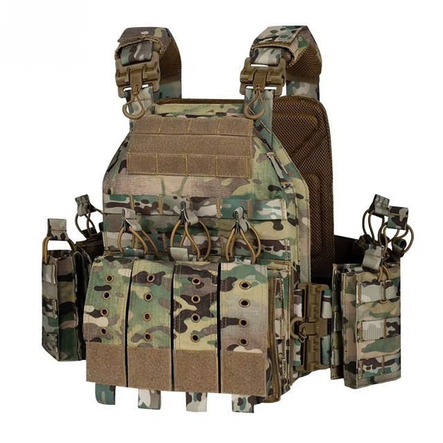 Quick-Release Camouflage Tactical Vest-Wear-Resistant Polyester Outdoor Adventure Gear