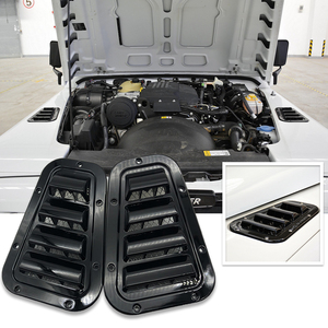 2 Pièces Décoratives pour Capot Avant, Garniture Latérale, Couvercle de Ventilation en Acier pour Entrée d'Air et Neige pour Land Rover Defender - Product Image 1