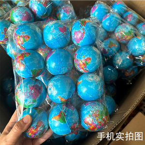 Pelota Antiestrés con Mapa del Mundo, Globo de Espuma de 63 mm, Juguete Educativo, Impresión por Sublimación, Material Sintético - Product Image 3