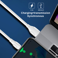 2024 nouveau câble de charge usb mirco-usb port 2.4A charge rapide pour android pour téléphone portable