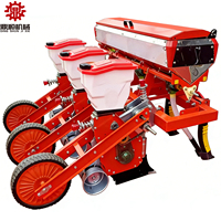 Semoir à maïs à deux rangs pour tracteur à quatre roues - Semoir à maïs adapté, machine de fertilisation de précision haute performance pour le soja