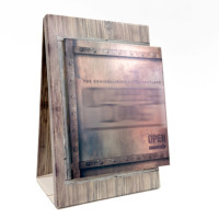 Boîtes à cartes de table pliables 3D multicouches de qualité supérieure avec doublure en éponge, en carton, personnalisables pour les boissons