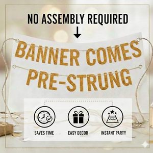Bannière en papier scintillant doré Happy Skibidi pré-encordée pour <span class=keywords><strong>anniversaire</strong></span>, fournitures de fête d'intérieur, cadeaux pour adolescents garçons et filles - Product Image 6