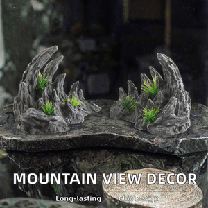 <span class=keywords><strong>Aquarium</strong></span> Decoratief Accessoire Kunstmatig Bergzicht Stenen Boom Rots Grot <span class=keywords><strong>Plastic</strong></span> <span class=keywords><strong>Aquarium</strong></span> Landschap Ornament Doos Verpakking - Product Image 2