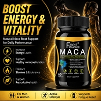 Fabricante de Suplementos Nutracéuticos de Maca, Pastillas para Agrandar el Pene, Apoyo Energético, 60 Cápsulas de Maca para la Vitalidad Masculina
