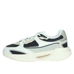 D.A.T.E. Sneakers da Uomo M401-VL-HD-BL Bianche e Blu in Tela, Scarpe Trendy - Product Image 1