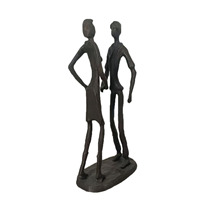 Meilleures ventes : Sculptures décoratives modernes en métal, thème 'Partenaire au travail' et 'Coopération par la main dans la main', pour remerciement et décoration intérieure, un cadeau sincère.