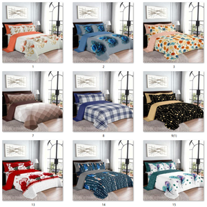 Ready to Ship 6 Piece Cotton <strong>Bed</strong> <strong>Sheet</strong> Set King Size Flat Fitted <strong>Sheet</strong> with Pillowcases <strong>Floral</strong> Printed Bedding - Product Image 2