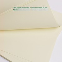 Papel de Impresión Offset A4 de 80 g/m², 100 Hojas, Protección para los Ojos, Sin Madera, Beige, Impresión a Doble Cara